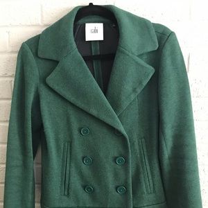 CABi dark green double breasted jacket.